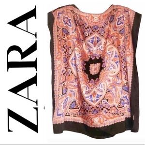 ⭐️NWT Zara Multi-color Handkerchief Top